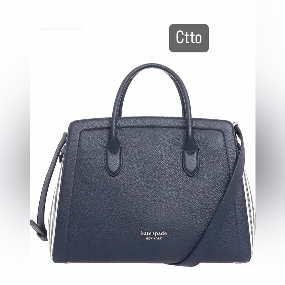 Kate Spade Knott Stripe Large Satchel